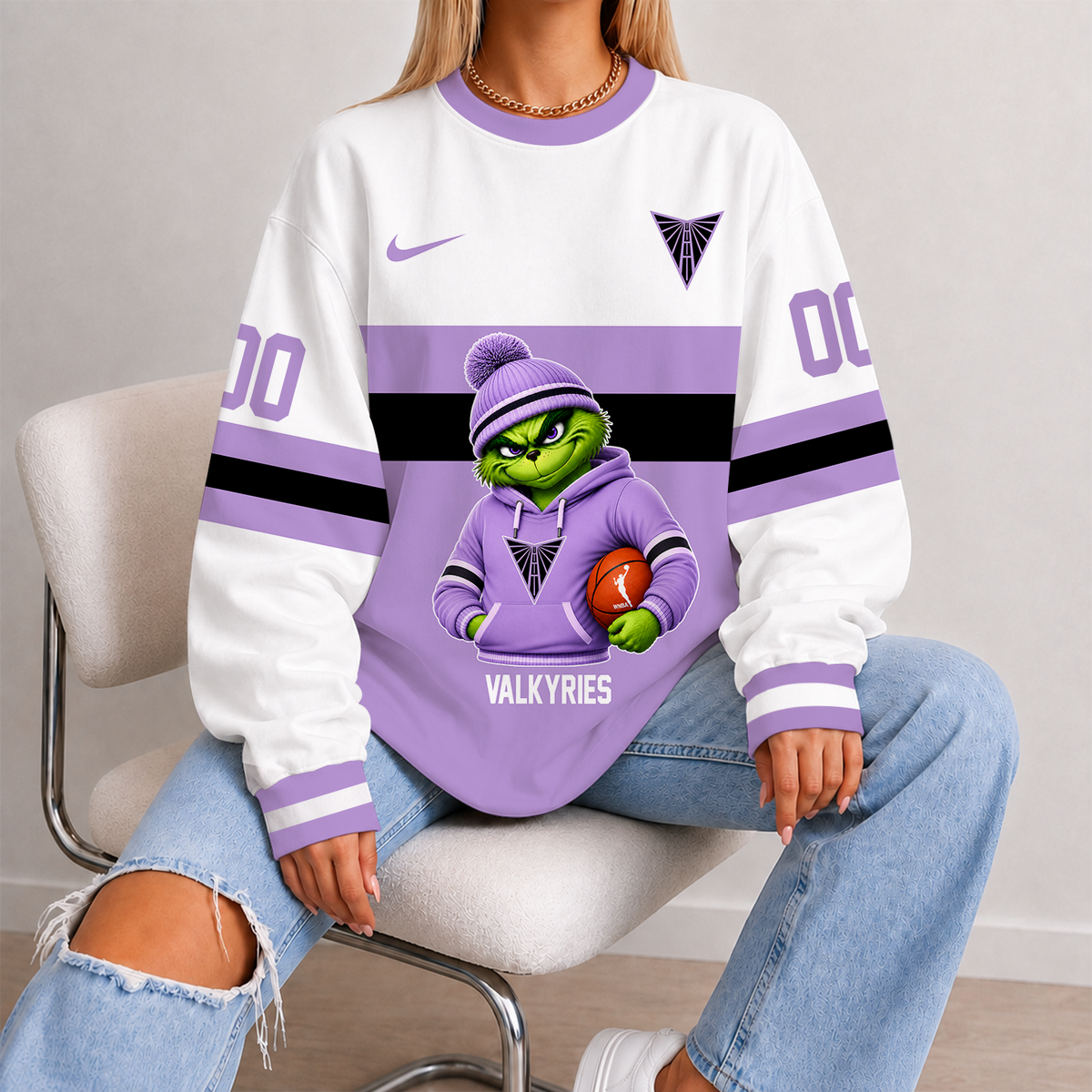 [FAN FAVORITE] NEW CUSTOMIZED WNBA05 GSV GOLDEN STATE VALKYRIES UNISEX SWEATSHIRT