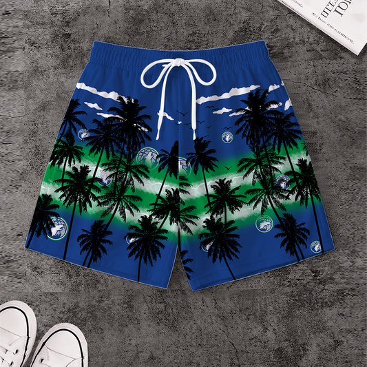[HOT DEAL] NEW CUSTOMIZED NBA05 MTW MINNESOTA TIMBERWOLVES SHORT PANTS