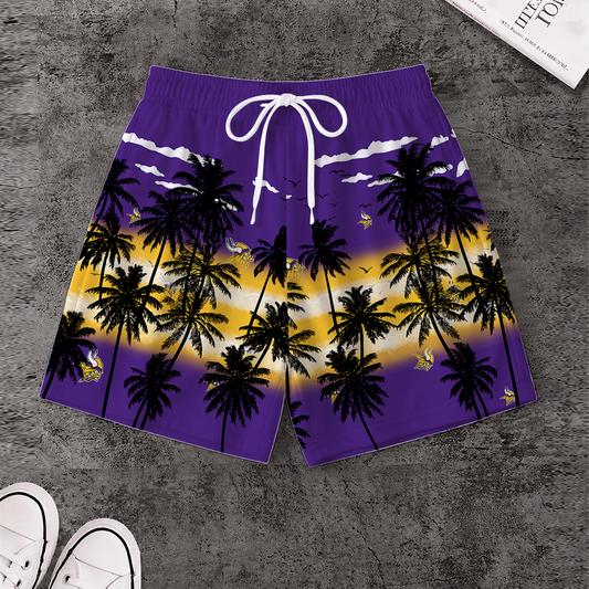 [SPECIAL OFFER] NEW CUSTOMIZED NFL05 MVK MINNESOTA VIKINGS SHORT PANTS