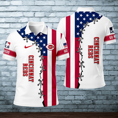 [FLASH SALE] NEW CUSTOMIZED MLB05 CRS CINCINNATI REDS POLO SHIRT