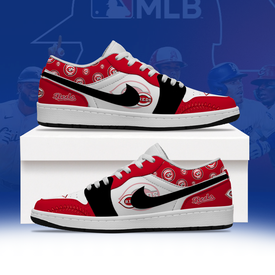 [FLASH SALE] NEW CUSTOMIZED MLB05 CRS CINCINNATI REDS AIR JORDAN LOW SHOES