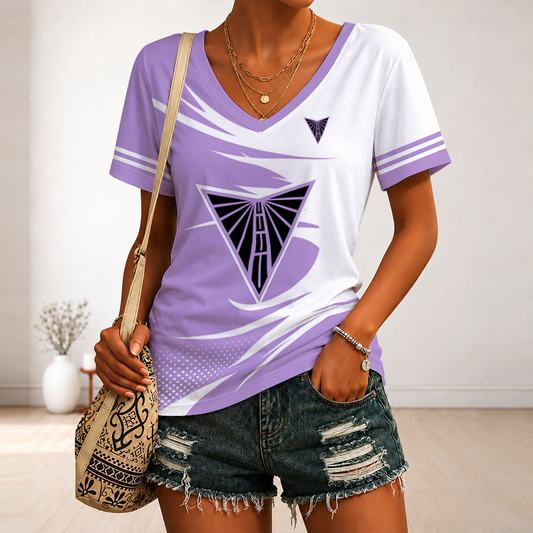 [FAN FAVORITE] NEW CUSTOMIZED WNBA05 GSV GOLDEN STATE VALKYRIES V-NECK FEMALE SHIRT
