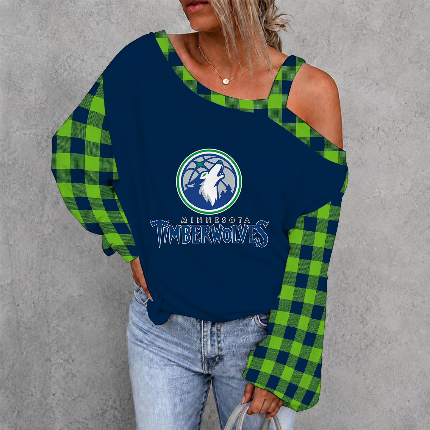 [HOT DEAL] NEW CUSTOMIZED NBA05 MTW MINNESOTA TIMBERWOLVES DROP SHOULDER SWEATSHIRT