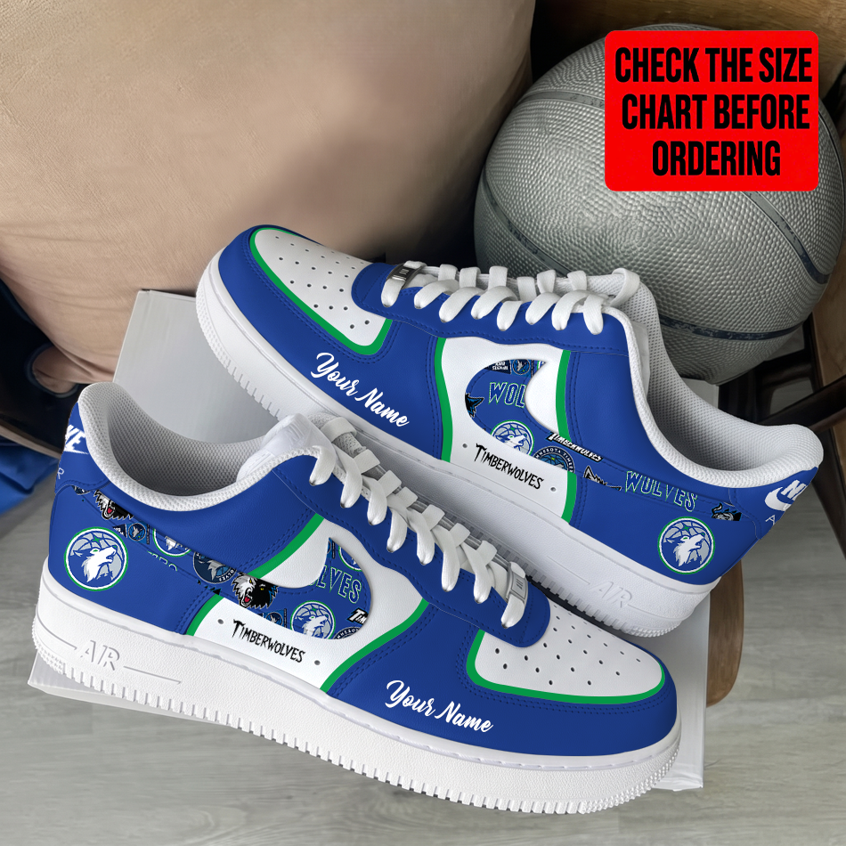 [HOT DEAL] NEW CUSTOMIZED NBA05 MTW MINNESOTA TIMBERWOLVES AF1 SHOES