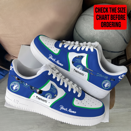 [HOT DEAL] NEW CUSTOMIZED NBA05 MTW MINNESOTA TIMBERWOLVES AF1 SHOES