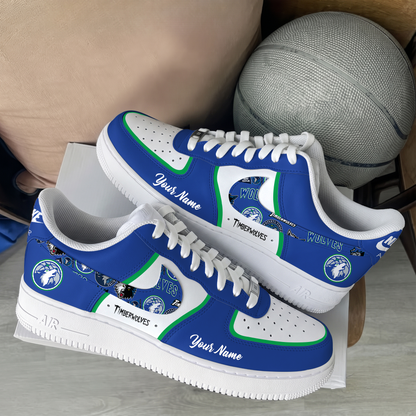 [HOT DEAL] NEW CUSTOMIZED NBA05 MTW MINNESOTA TIMBERWOLVES AF1 SHOES