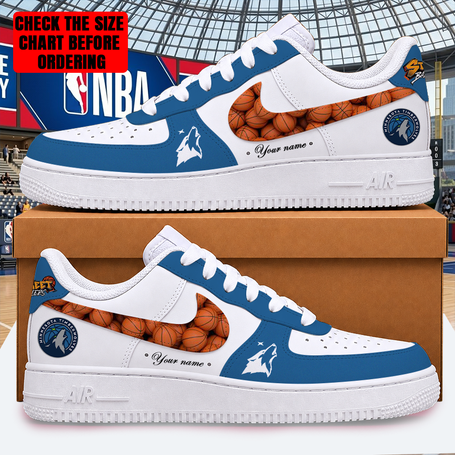 [HOT DEAL] NEW CUSTOMIZED NBA05 MTW MINNESOTA TIMBERWOLVES AF1 SHOES