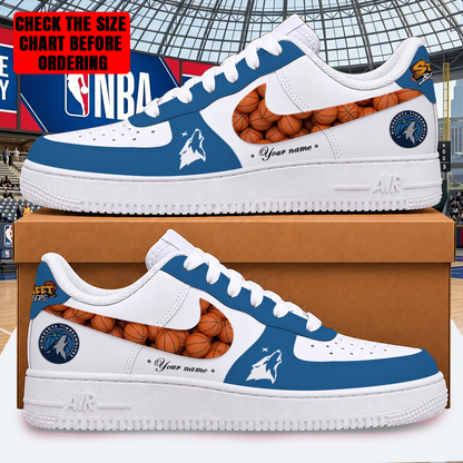 [HOT DEAL] NEW CUSTOMIZED NBA05 MTW MINNESOTA TIMBERWOLVES AF1 SHOES