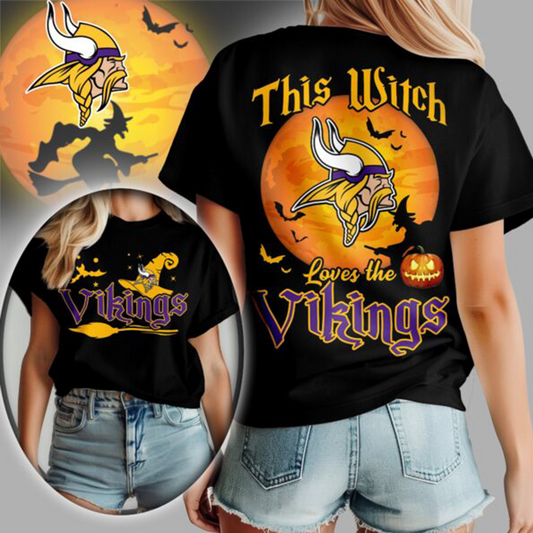 [SPECIAL OFFER] NEW CUSTOMIZED NFL05 MVK MINNESOTA VIKINGS  HALLOWEEN T-SHIRT, HOODIE & ZIP HOODIE
