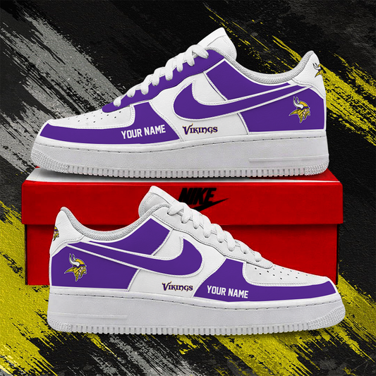 [SPECIAL OFFER] NEW CUSTOMIZED NFL05 MVK MINNESOTA VIKINGS AF1 SHOES
