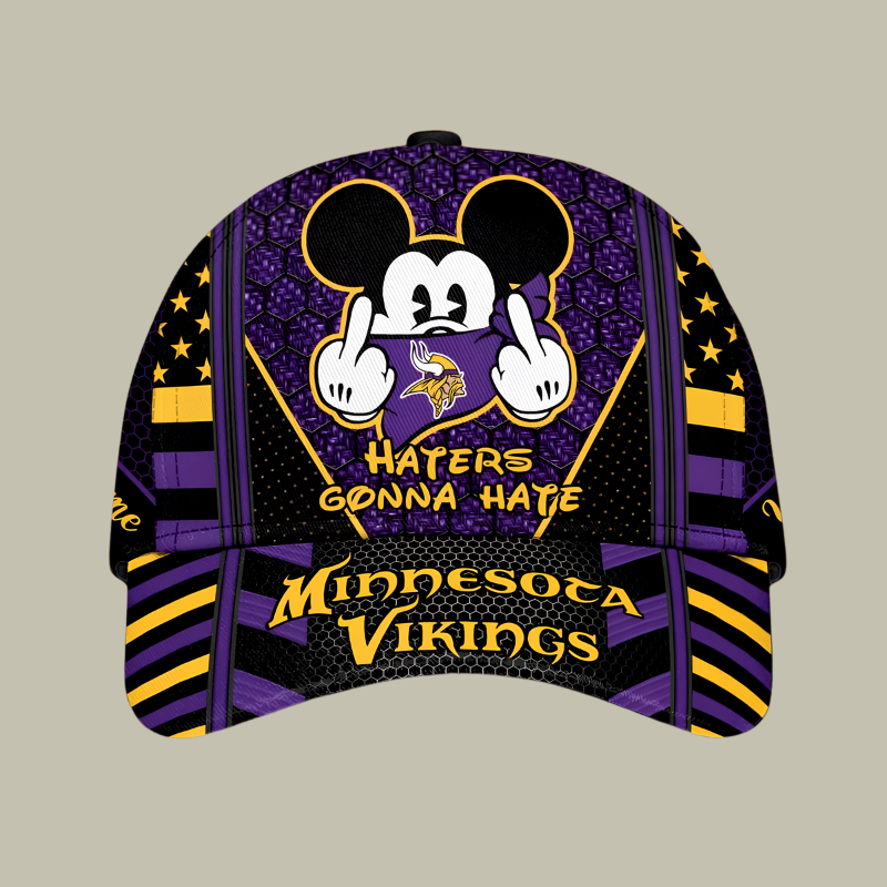 [SPECIAL OFFER] NEW CUSTOMIZED NFL05 MVK MINNESOTA VIKINGS CLASSIC CAP