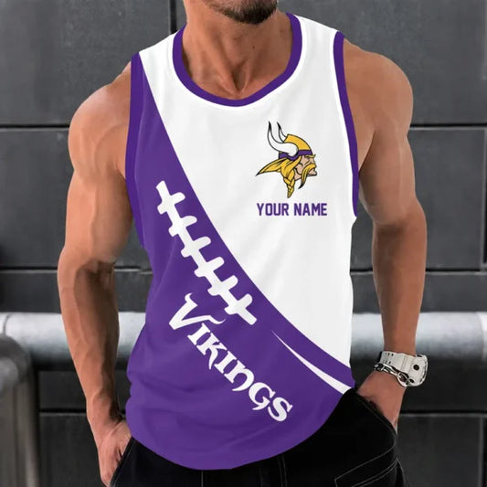 [SPECIAL OFFER] NEW CUSTOMIZED NFL05 MVK MINNESOTA VIKINGS UNISEX TANK TOP