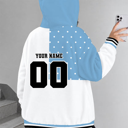 [FAN FAVORITE] NEW CUSTOMIZED NCAA MAM05 NTH NORTH CAROLINA TAR HEELS STRAPPY ZIP HOODIE