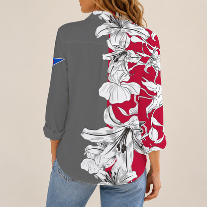 [FAN FAVORITE] NEW CUSTOMIZED NCAA FBS05 OSB OHIO STATE BUCKEYES WOMEN CASUAL SHIRT