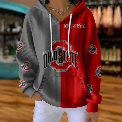 [FAN FAVORITE] NEW CUSTOMIZED NCAA FBS05 OSB OHIO STATE BUCKEYES RIBBED HOODIE & SWEATSHIRT