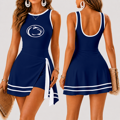 [FAN FAVORITE] NEW CUSTOMIZED NCAA CFH05 PNL PENN STATE NITTANY LIONS WOMEN'S SUMMER SKORT DRESS