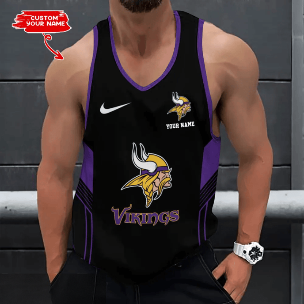 LIMITED EDITION - NEW CUSTOMIZED NFL05 MVK MINNESOTA VIKINGS UNISEX TANK TOP