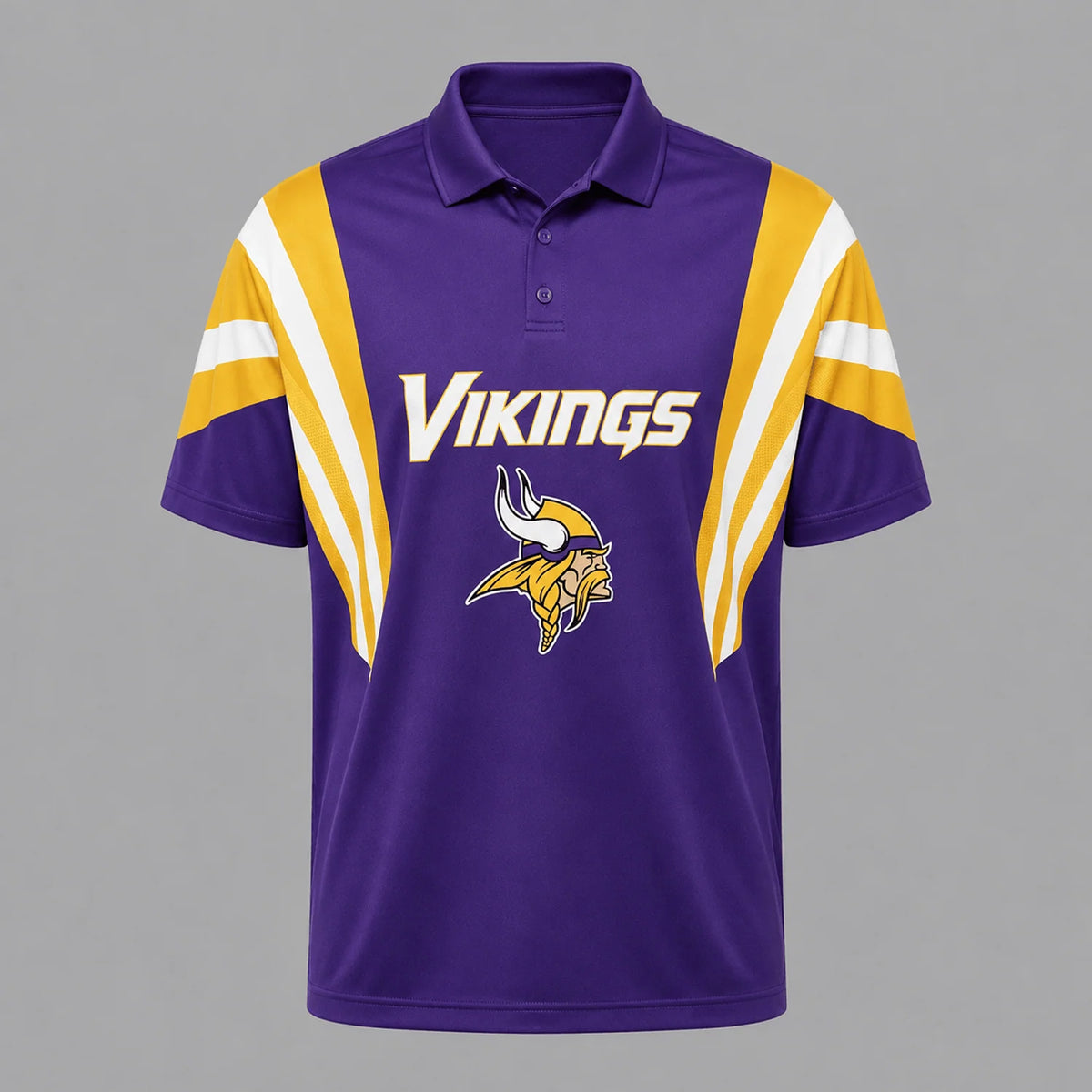 [SPECIAL OFFER] NEW CUSTOMIZED NFL05 MVK MINNESOTA VIKINGS POLO SHIRT