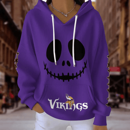 [SPECIAL OFFER] NEW CUSTOMIZED NFL05 MVK MINNESOTA VIKINGS RIBBED HOODIE & SWEATSHIRT