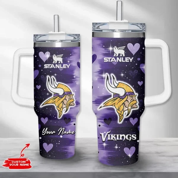 [SPECIAL OFFER] NEW CUSTOMIZED NFL05 MVK MINNESOTA VIKINGS HALLOWEEN  40OZ TUMBLER