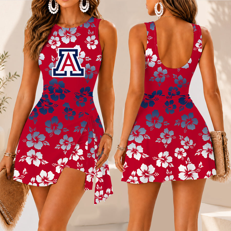 [FAN FAVORITE] NEW CUSTOMIZED NCAA CWS06 ARW ARIZONA WILDCATS WOMEN'S SUMMER SKORT DRESS
