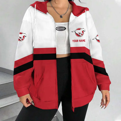 [FAN EXCLUSIVE] NEW CUSTOMIZED CFL06 CGY CALGARY STAMPEDERS HOODIE & ZIP HOODIE