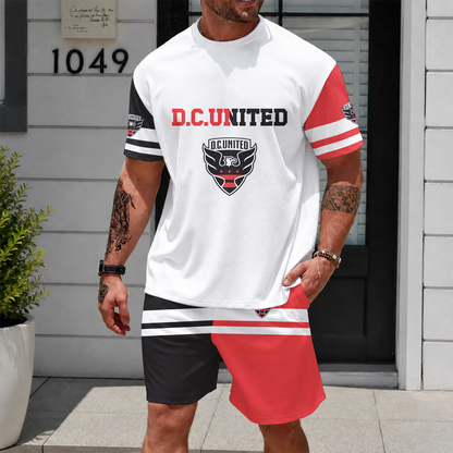 [FAN EXCLUSIVE] NEW CUSTOMIZED MLS06 DCU D.C. UNITED UNISEX T-SHIRT & SHORTS SET