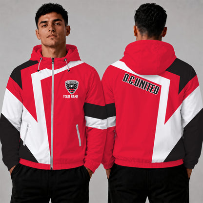 [FAN EXCLUSIVE] NEW CUSTOMIZED MLS06 DCU D.C. UNITED WINDBREAKER JACKET