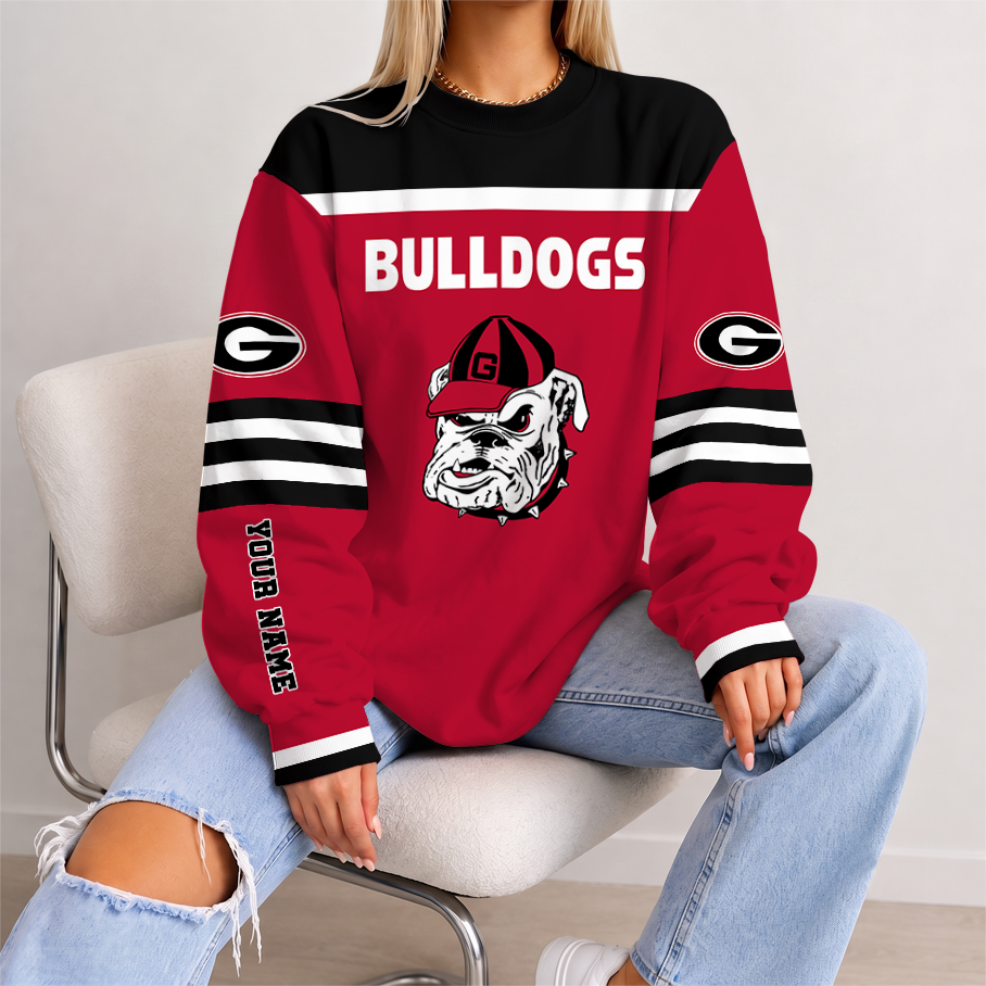 [FAN FAVORITE] NEW CUSTOMIZED NCAA FBS06 GEB GEORGIA BULLDOGS UNISEX SWEATSHIRT