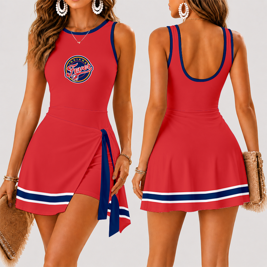 [FAN FAVORITE] NEW CUSTOMIZED WNBA06 IDF INDIANA FEVER WOMEN'S SUMMER SKORT DRESS