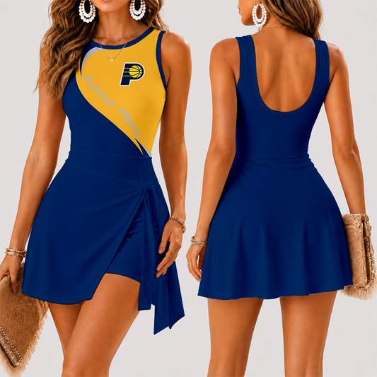 [HOT DEAL] NEW CUSTOMIZED NBA06 IPA INDIANA PACERS WOMEN'S SUMMER SKORT DRESS