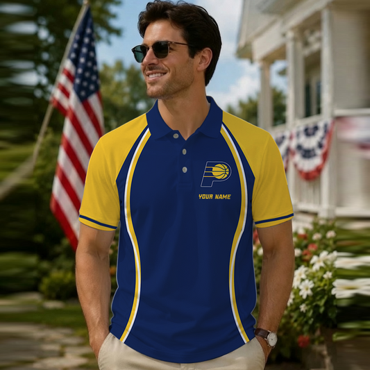 [HOT DEAL] NEW CUSTOMIZED NBA06 IPA INDIANA PACERS POLO SHIRT