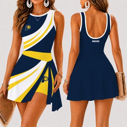 [HOT DEAL] NEW CUSTOMIZED NBA06 IPA INDIANA PACERS WOMEN'S SUMMER SKORT DRESS