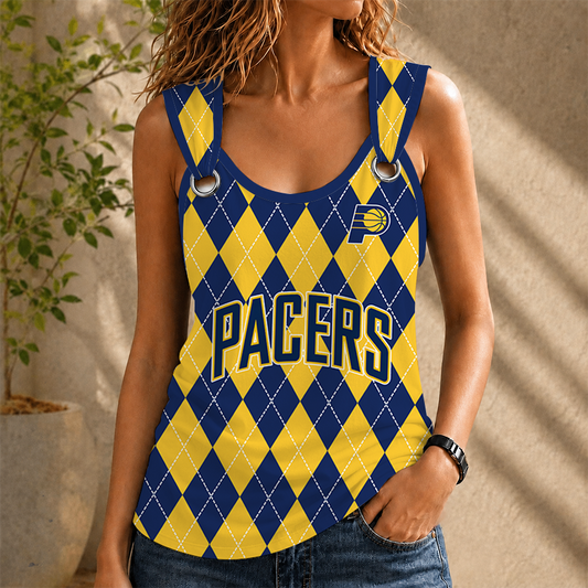 [HOT DEAL] NEW CUSTOMIZED NBA06 IPA INDIANA PACERS O-RING SHOULDER TANK TOP