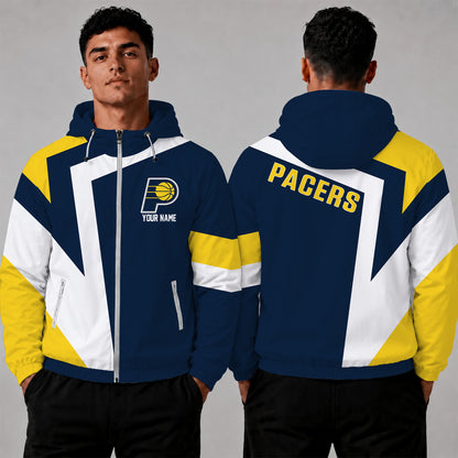 [HOT DEAL] NEW CUSTOMIZED NBA06 IPA INDIANA PACERS WINDBREAKER JACKET