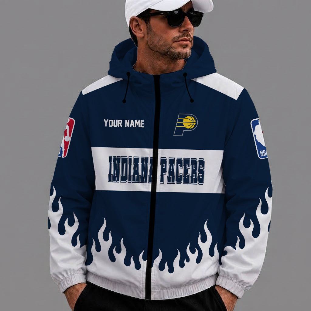 [HOT DEAL] NEW CUSTOMIZED NBA06 IPA INDIANA PACERS WINDBREAKER JACKET