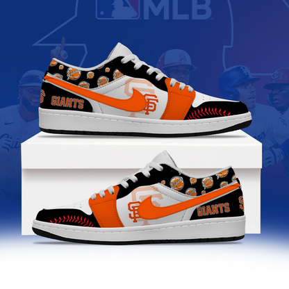 [FLASH SALE] NEW CUSTOMIZED MLB06 SFG SAN FRANCISCO GIANTS AIR JORDAN LOW SHOES