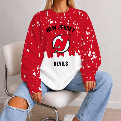 [SUPER SALE] NEW CUSTOMIZED NHL06 NJD NEW JERSEY DEVILS UNISEX SWEATSHIRT