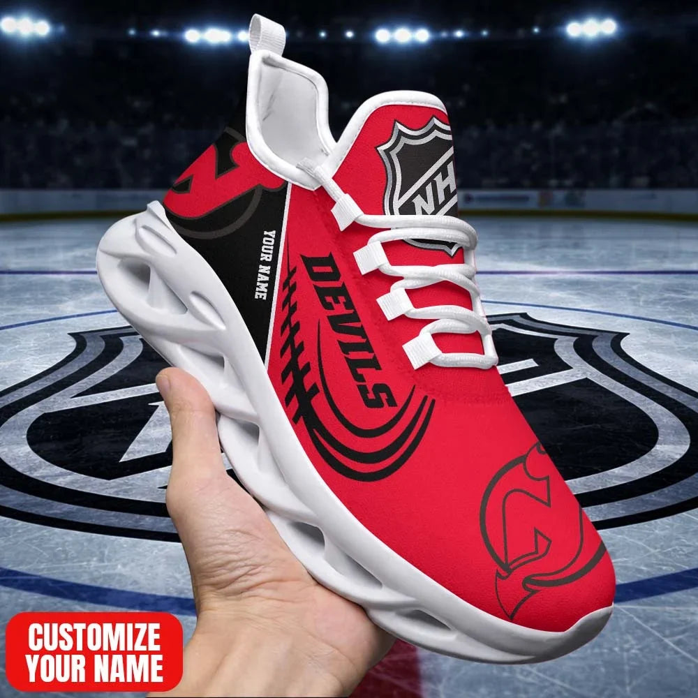 [SUPER SALE] NEW CUSTOMIZED NHL06 NJD NJ DEVILS PREMIUM CLUNKY SNEAKERS