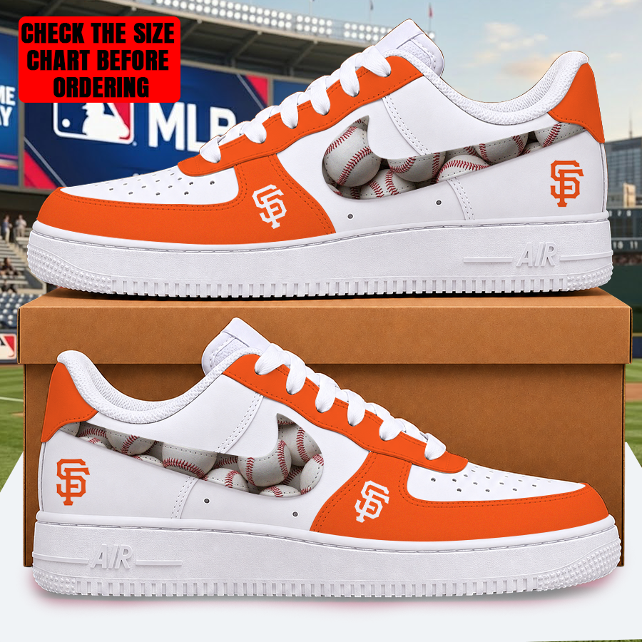 [FLASH SALE] NEW CUSTOMIZED MLB06 SFG SAN FRANCISCO GIANTS AF1 SHOES