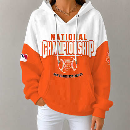 [FLASH SALE] NEW CUSTOMIZED MLB06 SFG SAN FRANCISCO GIANTS RIBBED HOODIE & SWEATSHIRT