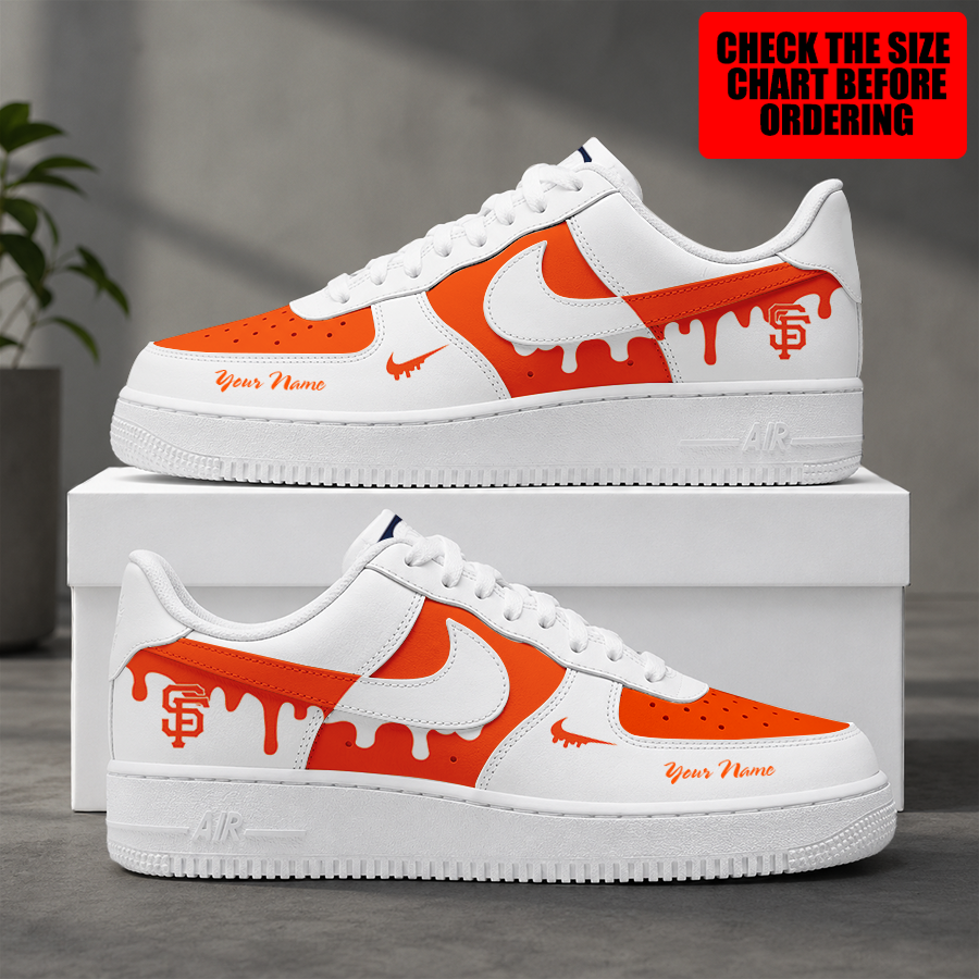 [FLASH SALE] NEW CUSTOMIZED MLB06 SFG SAN FRANCISCO GIANTS AF1 SHOES