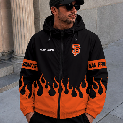 [FLASH SALE] NEW CUSTOMIZED MLB06 SFG SAN FRANCISCO GIANTS WINDBREAKER JACKET