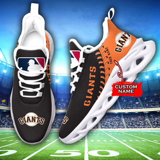[FLASH SALE] NEW CUSTOMIZED MLB06 SFG SAN FRANCISCO GIANTS MAX SOUL SHOES