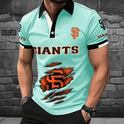 [FLASH SALE] NEW CUSTOMIZED MLB06 SFG SAN FRANCISCO GIANTS POLO SHIRT