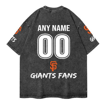 [FLASH SALE] NEW CUSTOMIZED MLB06 SFG SAN FRANCISCO GIANTS MULTICOLOR WASHED TEE