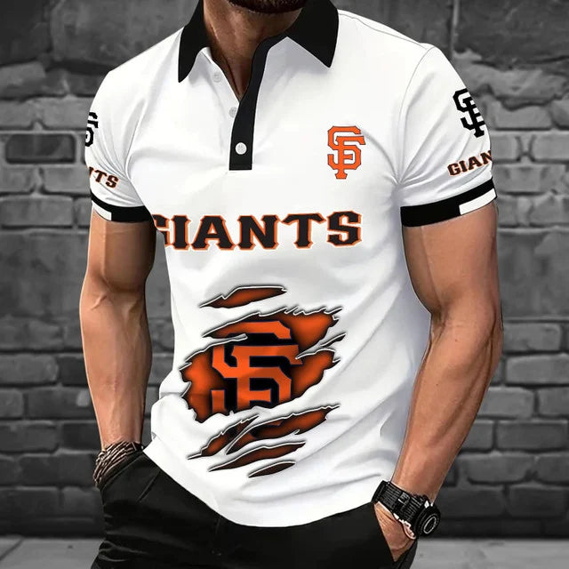 [FLASH SALE] NEW CUSTOMIZED MLB06 SFG SAN FRANCISCO GIANTS POLO SHIRT
