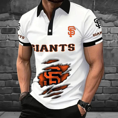 [FLASH SALE] NEW CUSTOMIZED MLB06 SFG SAN FRANCISCO GIANTS POLO SHIRT