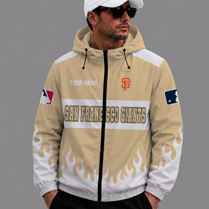 [FLASH SALE] NEW CUSTOMIZED MLB06 SFG SAN FRANCISCO GIANTS WINDBREAKER JACKET