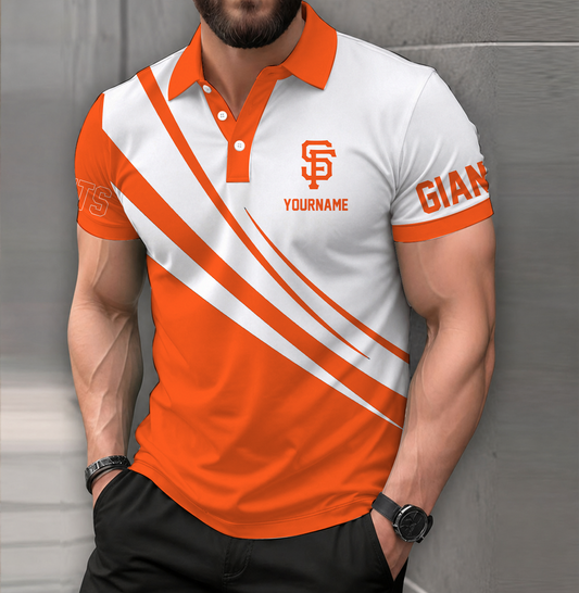 [FLASH SALE] NEW CUSTOMIZED MLB06 SFG SAN FRANCISCO GIANTS POLO SHIRT